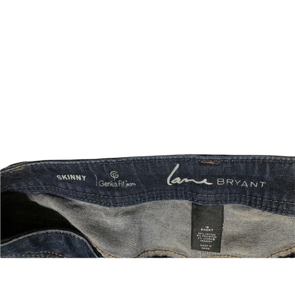 Lane Bryant Skinny Jeans Women Size 16 Short Genius Fit Stretch Denim 34" Waist - Picture 9 of 9